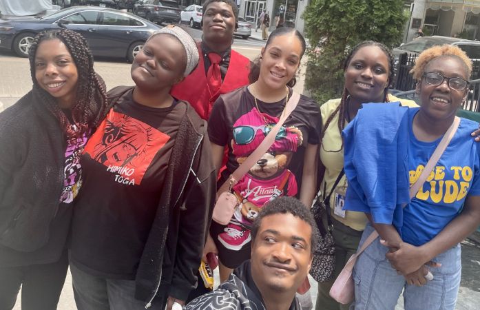  Group of students in downtown Detroit
